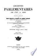 Archives parlementaires de 1787 à 1860