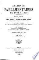 Archives parlementaires de 1787 à 1860