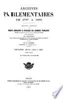 Archives parlementaires de 1787 à 1860