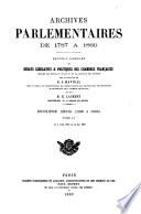 Archives parlementaires de 1787 à 1860