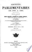 Archives parlementaires de 1787 à 1860