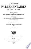 Archives parlementaires de 1787 à 1860