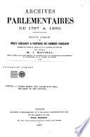 Archives parlementaires de 1787 à 1860