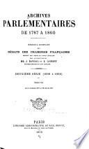 Archives parlementaires de 1787 à 1860