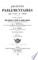 Archives parlementaires de 1787 à 1860
