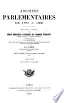 Archives parlementaires de 1787 à 1860