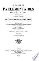 Archives parlementaires de 1787 à 1860