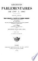 Archives parlementaires de 1787 à 1860