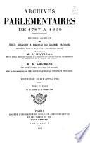 Archives parlementaires de 1787 à 1860