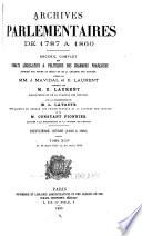 Archives parlementaires de 1787 à 1860