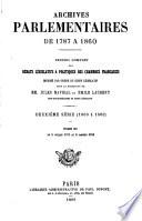 Archives parlementaires de 1787 à 1860