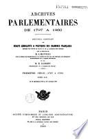 Archives parlementaires de 1787 à 1860