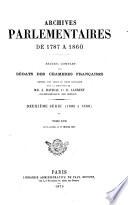 Archives parlementaires de 1787 à 1860