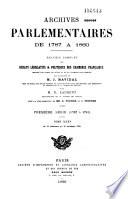 Archives parlementaires de 1787 à 1860
