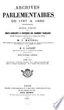 Archives parlementaires de 1787 à 1860