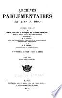 Archives parlementaires de 1787 à 1860