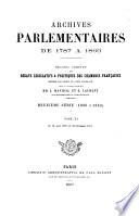 Archives parlementaires de 1787 à 1860