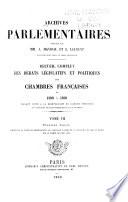 Archives parlementaires de 1787 à 1860