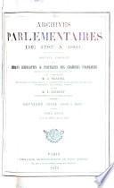 Archives parlementaires de 1787 à 1860
