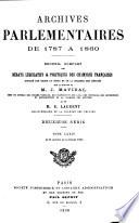 Archives parlementaires de 1787 à 1860