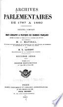 Archives parlementaires de 1787 à 1860