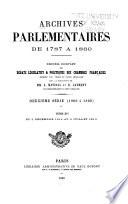 Archives parlementaires de 1787 à 1860