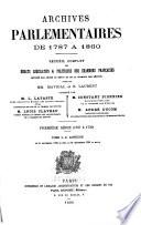 Archives parlementaires de 1787 à 1860