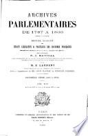 Archives parlementaires de 1787 à 1860