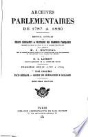 Archives parlementaires de 1787 á 1860