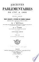 Archives parlementaires de 1787 à 1860