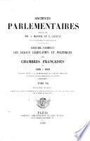 Archives parlementaires de 1787 à 1860