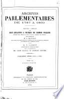 Archives parlementaires de 1787 à 1860