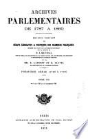 Archives parlementaires de 1787 á 1860