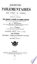 Archives parlementaires de 1787 à 1860