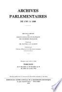 Archives parlementaires de 1787 à 1860