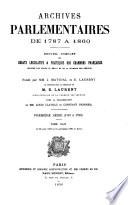 Archives parlementaires de 1787 à 1860