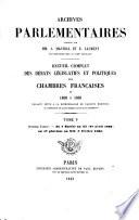 Archives parlementaires de 1787 à 1860