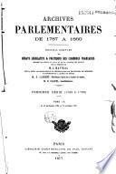 Archives parlementaires de 1787 à 1860