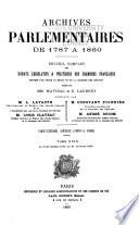 Archives parlementaires de 1787 à 1860
