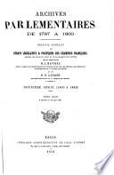 Archives parlementaires de 1787 à 1860