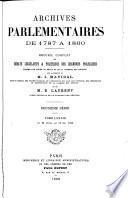 Archives parlementaires de 1787 à 1860