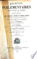 Archives parlementaires de 1787 à 1860