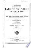 Archives parlementaires de 1787 à 1860