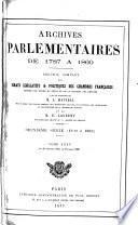 Archives parlementaires de 1787 à 1860