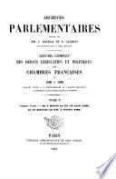 Archives parlementaires de 1787 à 1860