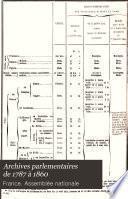 Archives parlementaires de 1787 à 1860