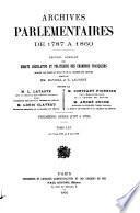 Archives parlementaires de 1787 à 1860
