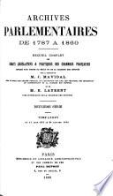 Archives parlementaires de 1787 à 1860