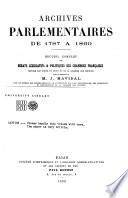 Archives parlementaires de 1787 à 1860