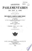 Archives parlementaires de 1787 à 1860